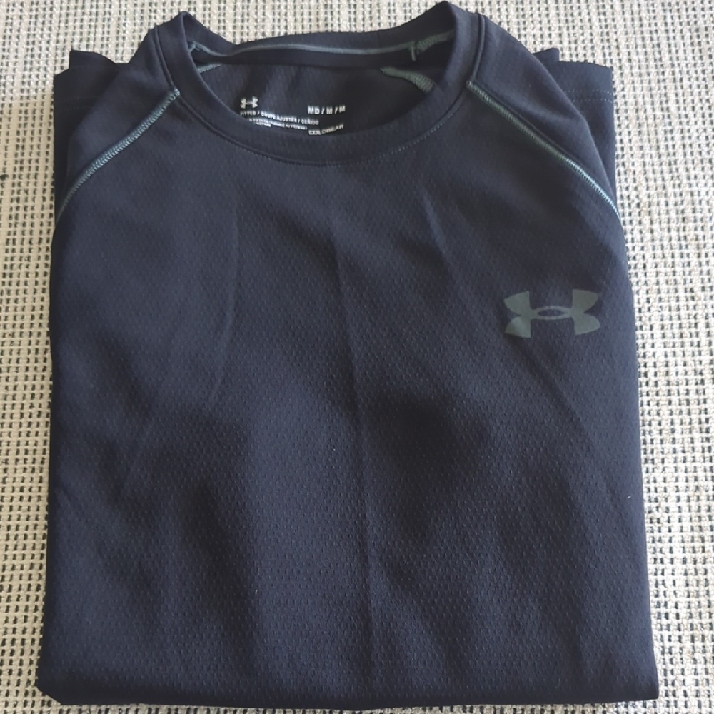 Under Armour Fitted Black Coldgear Performance Long Sleeve